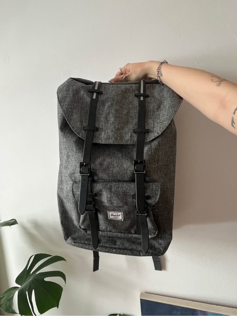 Grey Hershel Little America Bag